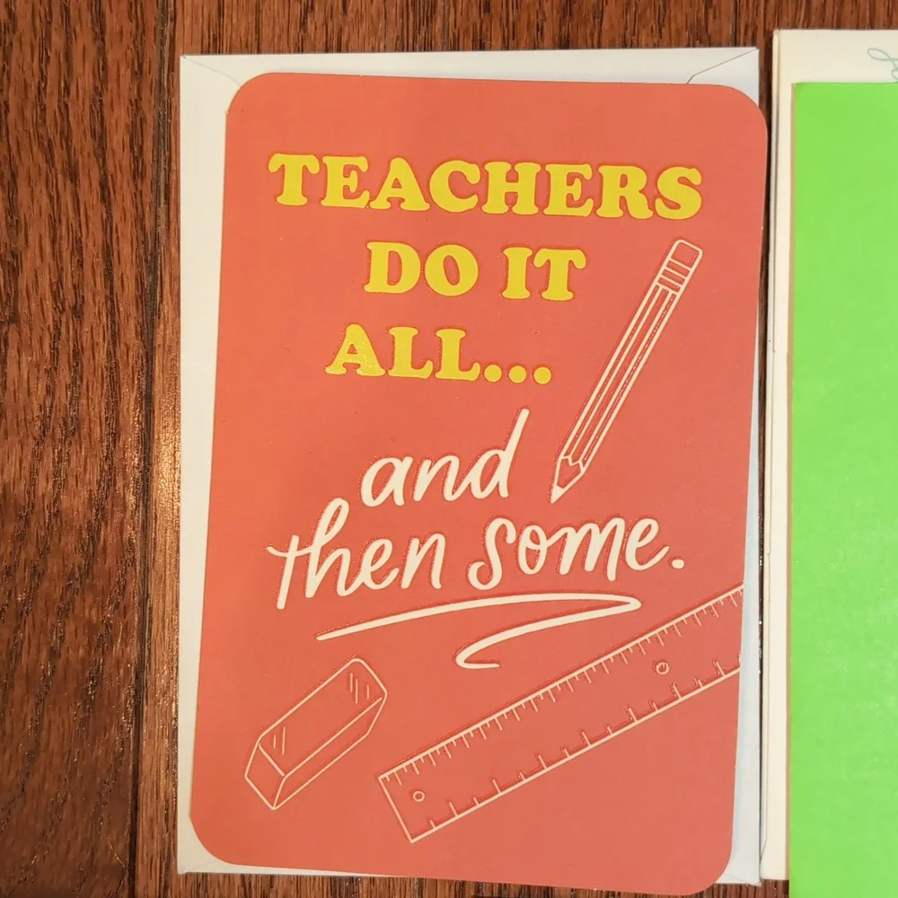 Bundle Of 5 Cards Teacher Just Because Birthday Fathers Day